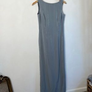 Vintage 90s silk straight maxi dress